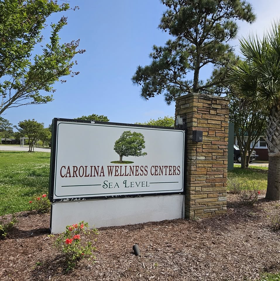 Carolina Wellness Centers at Sea Level entrance sign